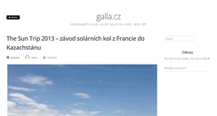 Desktop Screenshot of galla.cz